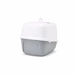 Savic Nestor Jumbo Chat Toilettes couvertes pour animaux de compagnie Gris, Blanc - Vue supplémentaire 4