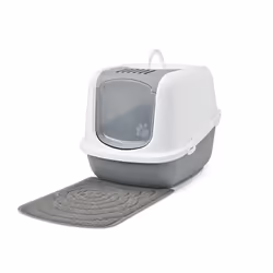 Savic Nestor Jumbo Chat Toilettes couvertes pour animaux de compagnie Gris, Blanc - Vue supplémentaire 5