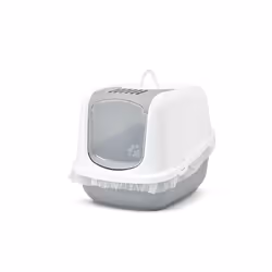Savic Nestor Jumbo Chat Toilettes couvertes pour animaux de compagnie Gris, Blanc - Vue supplémentaire 7