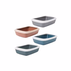 Plateau pour chats au design moderne. Il a un bord amovible qui le rend facile à nettoyer. L'entrée du bac est basse pour un  ...