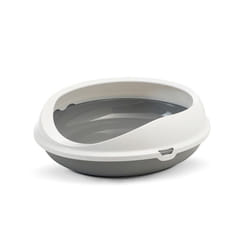 Savic Figaro Chat Toilettes ouvertes pour animaux de compagnie Gris, Blanc
