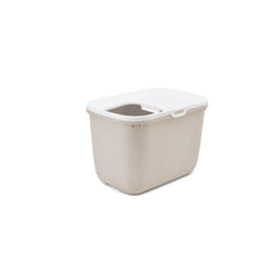 Savic Hop in Chat Toilettes avec entrée par le haut Beige, Blanc