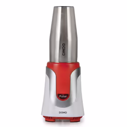 Domo DO449BL blender 0,6 L Mélangeur de table 300 W Rouge, Acier inoxydable
