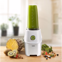 Domo DO700BL blender 0,71 L Mélangeur de table 1000 W Métallique, Blanc