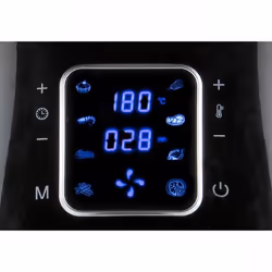 Domo DELI-FRYER XXL Unique 5,5 L Autonome Friteuse d’air chaud Noir, Argent