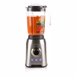 Domo DO710BL blender 1,5 L Mixeur de cuisine 1000 W Noir, Acier inoxydable, Transparent