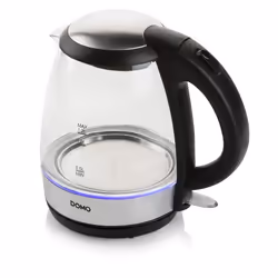 Domo DO9218WK bouilloire 1,2 L 2200 W Noir, Argent