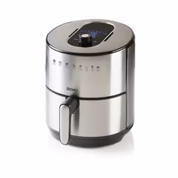Domo DELI FRYER XL Unique 4 L Autonome Friteuse d’air chaud Noir, Acier inoxydable