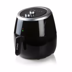Domo DELI-FRYER 5 L Unique Autonome Friteuse d’air chaud Noir, Argent