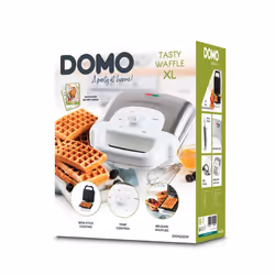 Domo DO9222W moule à gauffres 2 gauffre(s) 900 W Noir, Blanc - Vue supplémentaire 2