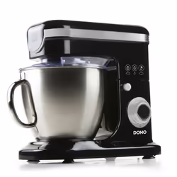 Domo DO1023KR robot de cuisine 1200 W 6 L Noir, Acier inoxydable