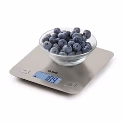 Domo DO9239W escabeaux de cuisine Beige Comptoir Rectangle Balance de ménage électronique