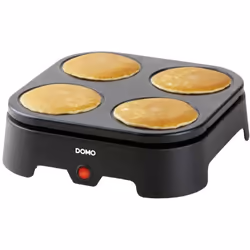 DO1094P Appareil à pancakes revêtement anti-adhésif noir - Domo