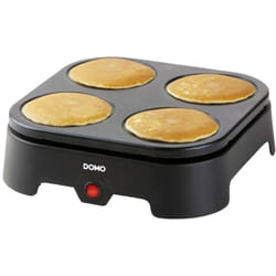 DO1094P Appareil à pancakes revêtement anti-adhésif noir - Domo