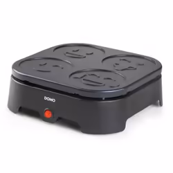 Domo DO8718P appareil à crêpes 4 crèpe(s) 600 W Noir