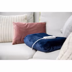 Domo DO637ED couverture et coussin chauffant Couverture chauffante 160 W Bleu Coton - Vue supplémentaire 4