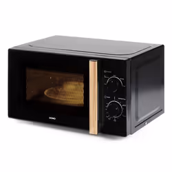 Domo DO2820, Comptoir, Micro-onde simple, 20 L, 700 W, Rotatif, Noir