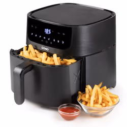 Domo DO539FR friteuse Unique 6 L Autonome 1500 W Friteuse d’air chaud Noir