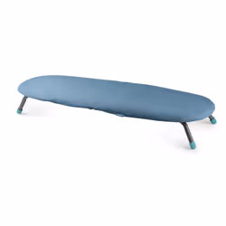 Domo DO7116P, Tabouret de repassage, Coton, Polyester, Noir, Bleu, Pas de motif, Bleu, Ovale