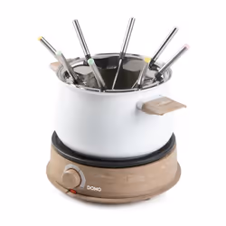 Domo DO736F, 8 personne(s), 2 L, Blanc, Bois, Rond, Acier inoxydable, Rotatif