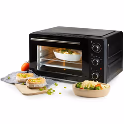 PRIMO PR254OV Four Autonome - Four à Convection avec Fonction Grill - 28L - 1500W - Noir