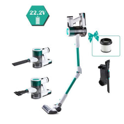PRIMO PR510SV Aspirateur balai 3-in-1 Sans fil - Aspirateur sans sac - Dépoussiéreur - Blanc/Vert