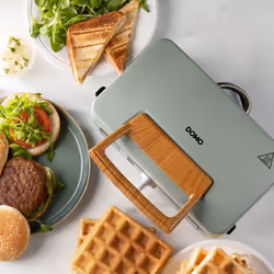 Domo DO9276C gaufrier et appareil à croque-monsieur 1100 W Vert, Sage - Vue supplémentaire 8
