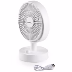 Compact et puissant, notre ventilateur de table de 15 cm est idéal pour les petits espaces. Avec ses dix vitesses et sa recha ...