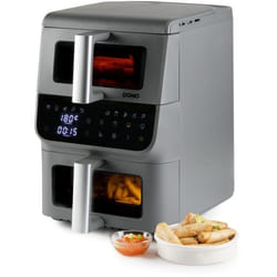 Domo DO550FR Friteuse à air chaud Double 10L 2500W Gris