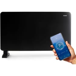 Convecteur de chauffage - 2000 W - Domo - DO7355CH - Wifi + télécommande - Fonction éco - Silencieux - Ecran led - Noir