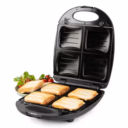 Domo DO9295C gaufrier et appareil à croque-monsieur 1200 W Noir - Vue supplémentaire 6