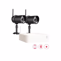 Chacon Kit enregistreur vidéosurveillance sans fil IP + 2 caméras (1Tb inclus)