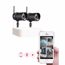 Chacon Kit enregistreur vidéosurveillance sans fil IP + 2 caméras (1Tb inclus)