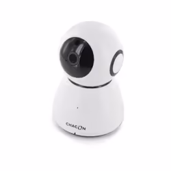 Caractéristiques de la caméra HD Wi-Fi rotative intérieure - 1080p - blanc et noir - Chacon : Modèle : caméra de surveillance ...