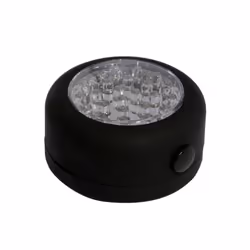 Chacon LED ronde magnétique, Éclairage d’orientation portable, Noir, 0,5 W, 24 ampoule(s), AAA