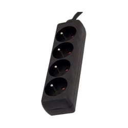 Chacon - Bloc multiprise 4 prises 16A 1,5m noir