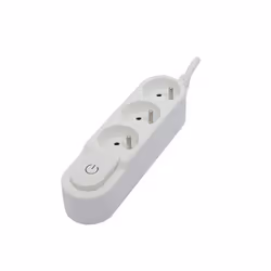 Chacon Bloc Design avec inter. 3 x 16 A - 1.5 m - blanc