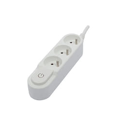 Chacon Bloc Design avec inter. 3 x 16 A - 1.5 m - blanc