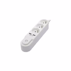 Cette multiprise CHACON blanche est idéale pour recharger votre iPhone, votre smartphone et votre tablette. Branchez vos diff ...
