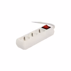 Chacon Bloc multiprises 3 x 16A avec interrupteur 1,5m blanc, 1,5 m, Blanc, 3 sortie(s) CA, 16 A, Blanc, 1 pièce(s)