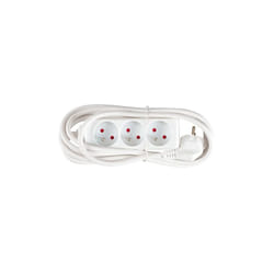 Chacon - Multiprise 3 prises sans interrupteur - câble 3 m - Maxiburo