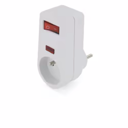 Caractéristiques de la prise parafoudre On/Off 16A 3500W - Chacon : Modèle : prise parafoudre 1x16A Couleur(s) blanc Interrup ...