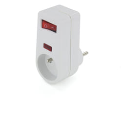 Prise parafoudre 1x16A 3500W 250V - Blanc - On/Off Chacon