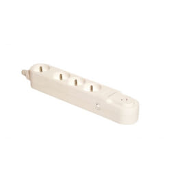 Chacon Bloc Design parafoudre 4 x 16A avec inter., 1.5m, blanc
