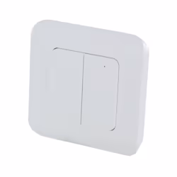 Caractéristiques de l'interrupteur double intérieur sans fil DiO - blanc - Chacon : Modèle : interrupteur double sans fil Cou ...