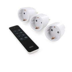 DIO - Set de 3 prises Schuko + télécommande