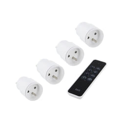 DIO - Lot De 3 Prises Télécommandables + 1 Gratuite Intérieures 2300 w