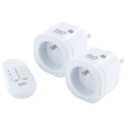 Set de 2 prises Wi-Fi + ra avec télécommande - 3000W - DiO