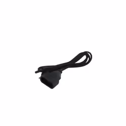Chacon Rallonge textile noire 6A - 15m. Fiche noire