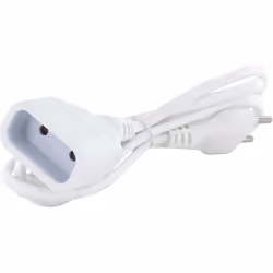 Chacon Rallonge textile blanc  6A - 15m-Fiche blanche